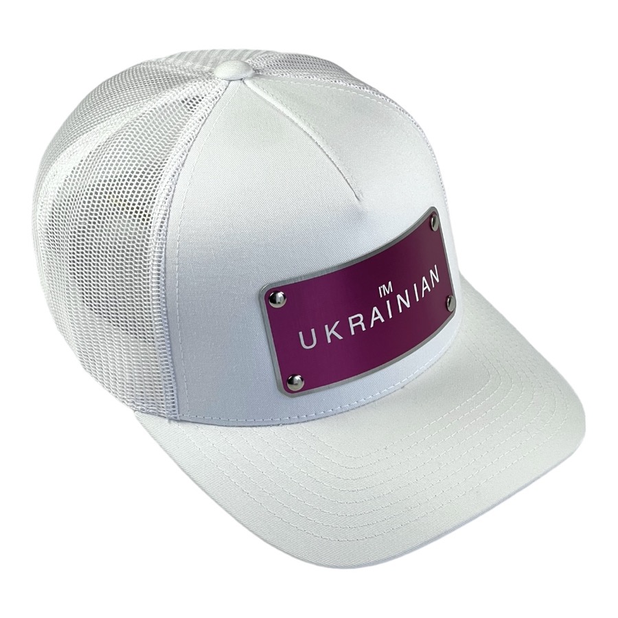 Кепка «I'M UKRAINIAN» white/pink Кепка «I'M UKRAINIAN» white/pink