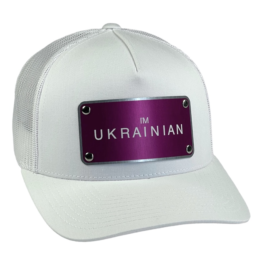 Кепка «I'M UKRAINIAN» white/pink Кепка «I'M UKRAINIAN» white/pink